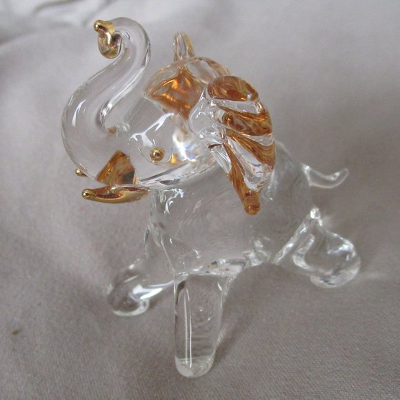 About Face Designs rare glass elephant figurine - Picture 1 of 7